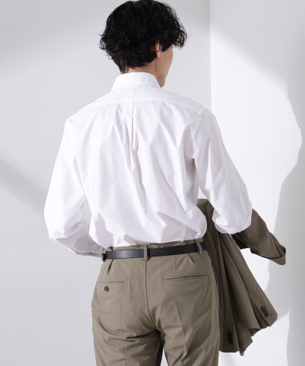 nano･universe「｢N shirt｣Anti Soaked(R) 汗染み防止セミワイドカラーシャツ長袖」|シャツ・ブラウス|