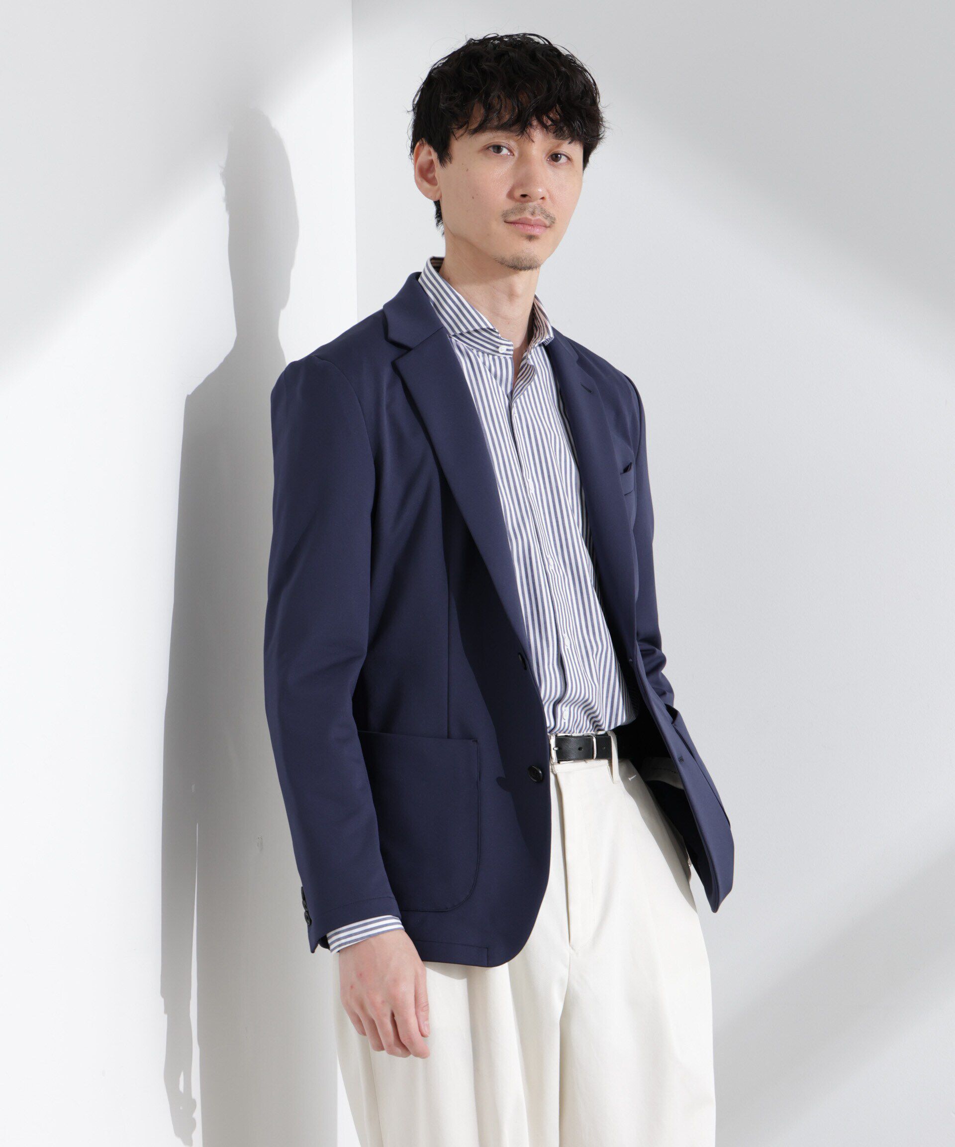 nano･universe「「N JACKET BASIC」TEXBRID(R)ポンチストレッチジャケット(セットアップ可)」|スーツ|