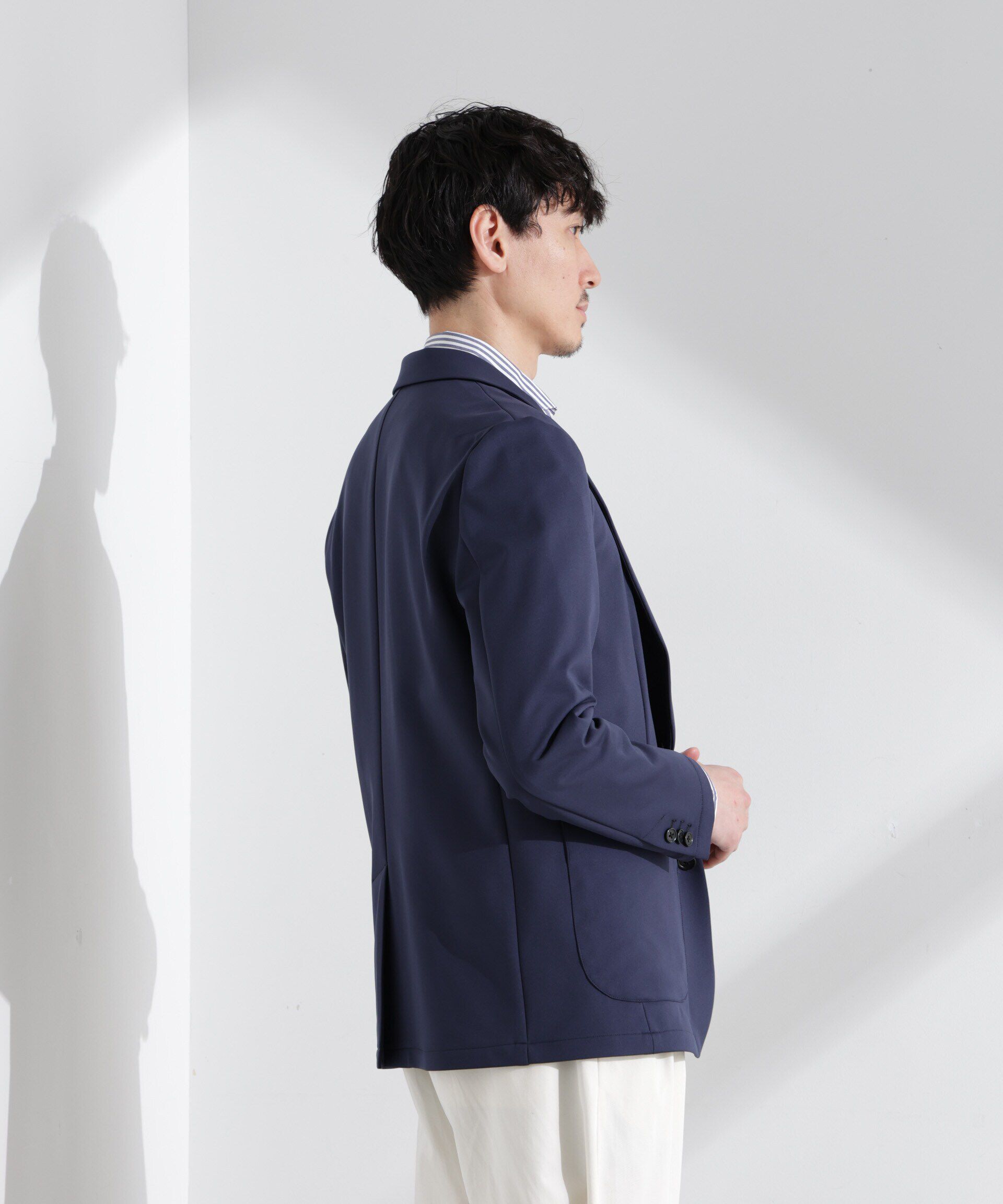 nano･universe「「N JACKET BASIC」TEXBRID(R)ポンチストレッチジャケット(セットアップ可)」|スーツ|