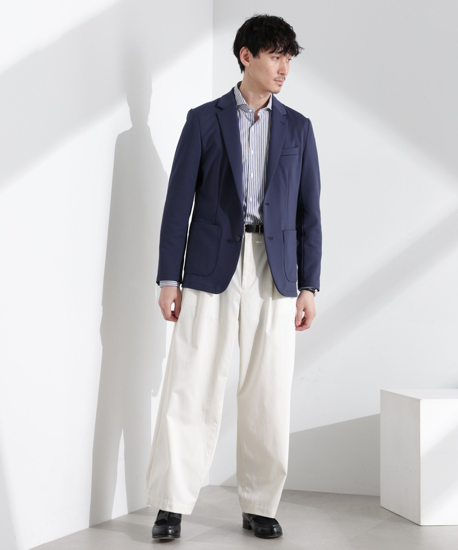 nano･universe「「N JACKET BASIC」TEXBRID(R)ポンチストレッチジャケット(セットアップ可)」|スーツ|