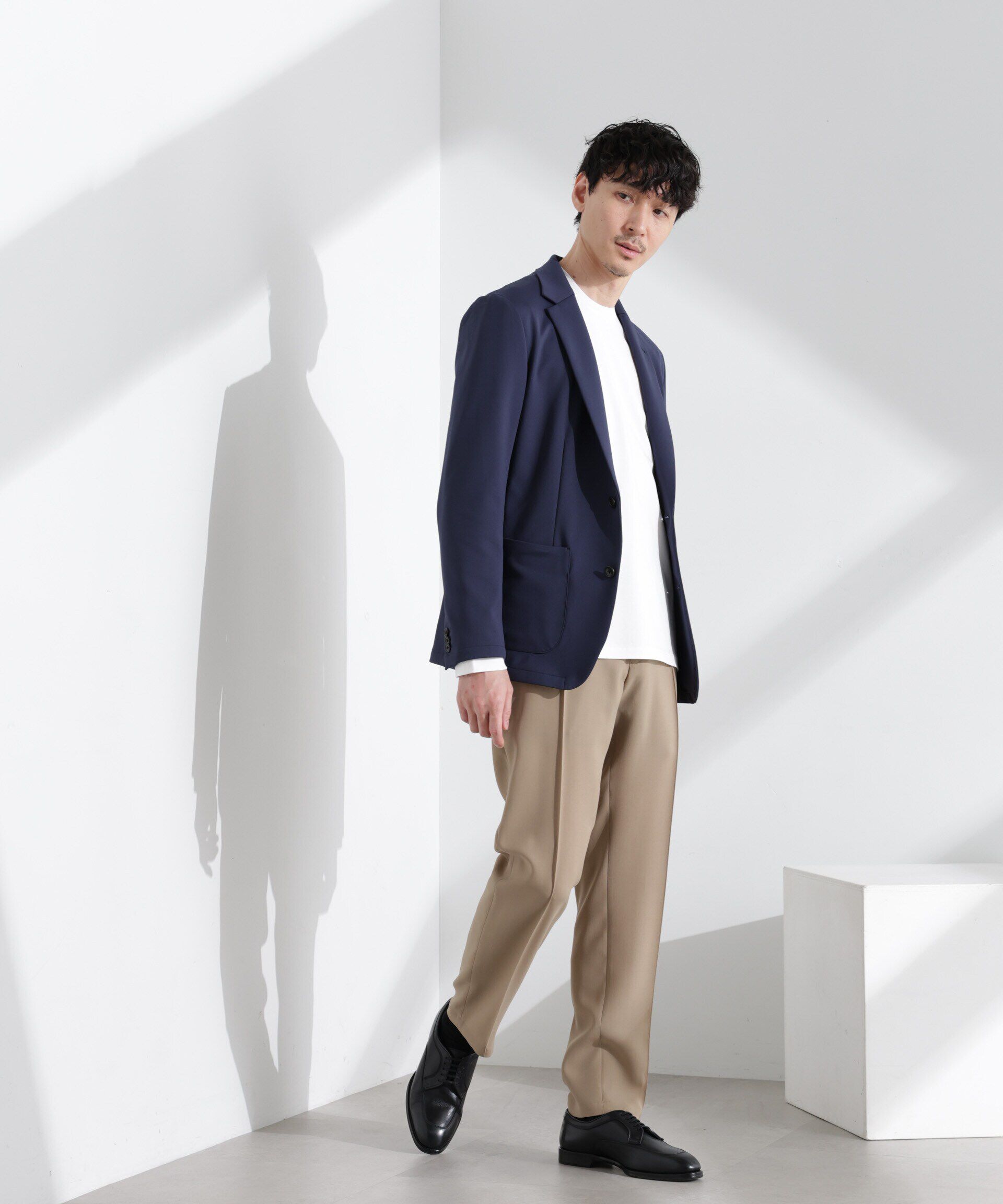 nano･universe「「N JACKET BASIC」TEXBRID(R)ポンチストレッチジャケット(セットアップ可)」|スーツ|