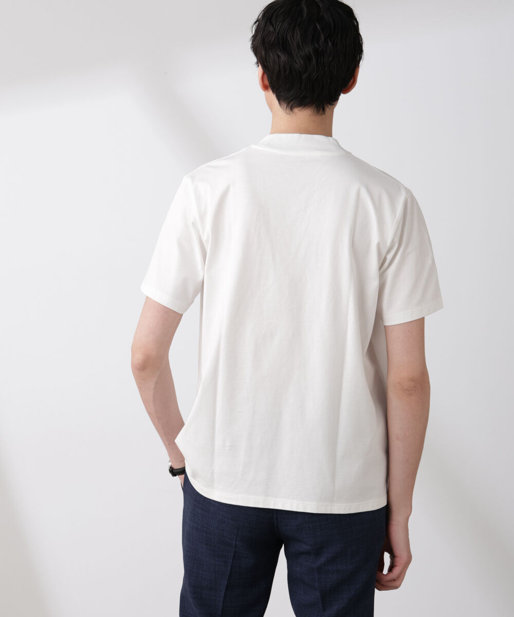 nano･universe「WEB限定/ジャケT(R) Vネック 半袖」|Tシャツ・カットソー|