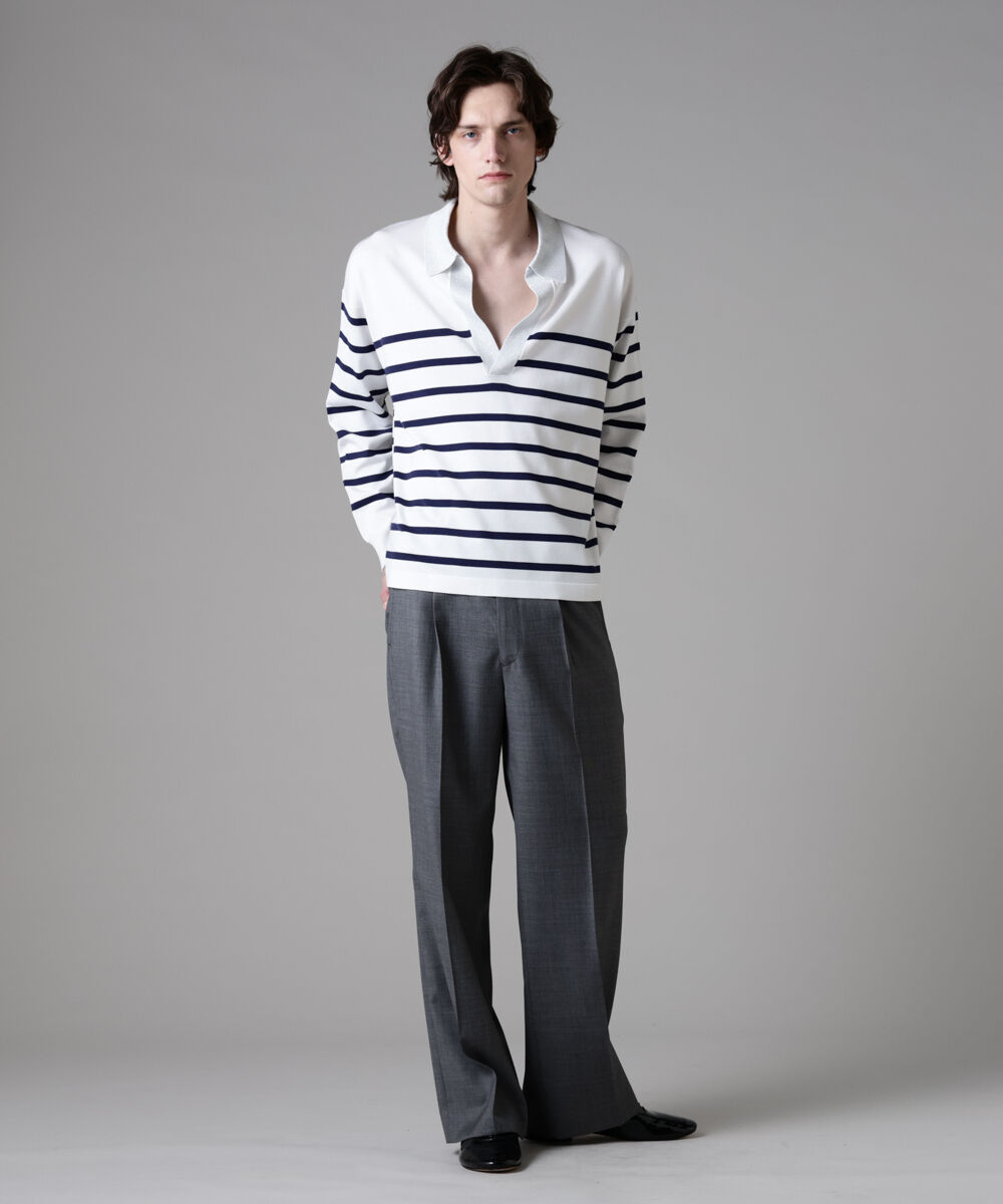 nano･universe「「ASSEMBLANC」Loro Piana FAB.トラウザーズ」|チノ|