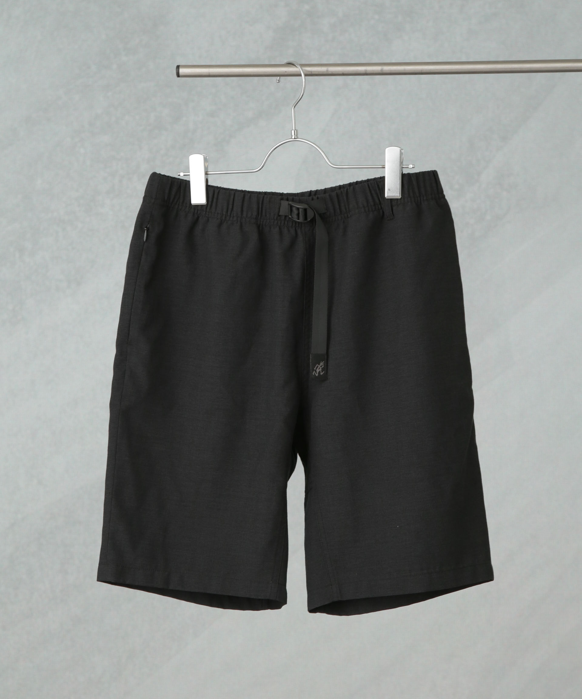 nano･universe「Gramicci/別注 LINEN BLEND PACKABLE SHORT」|チノ|ブラック