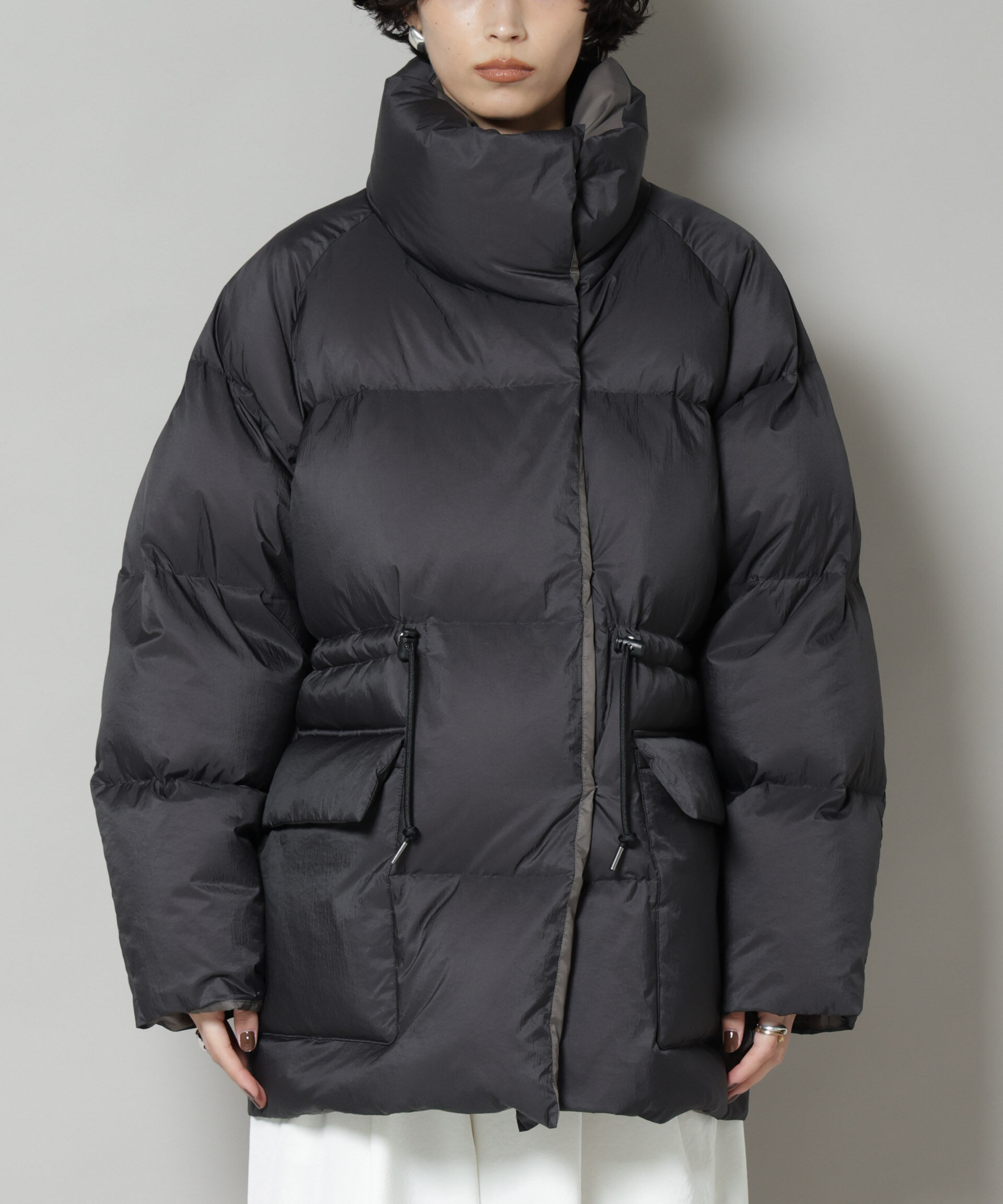 nano･universe「「西川ダウン(R)」バイカラーボリュームダウン」|ダウン|