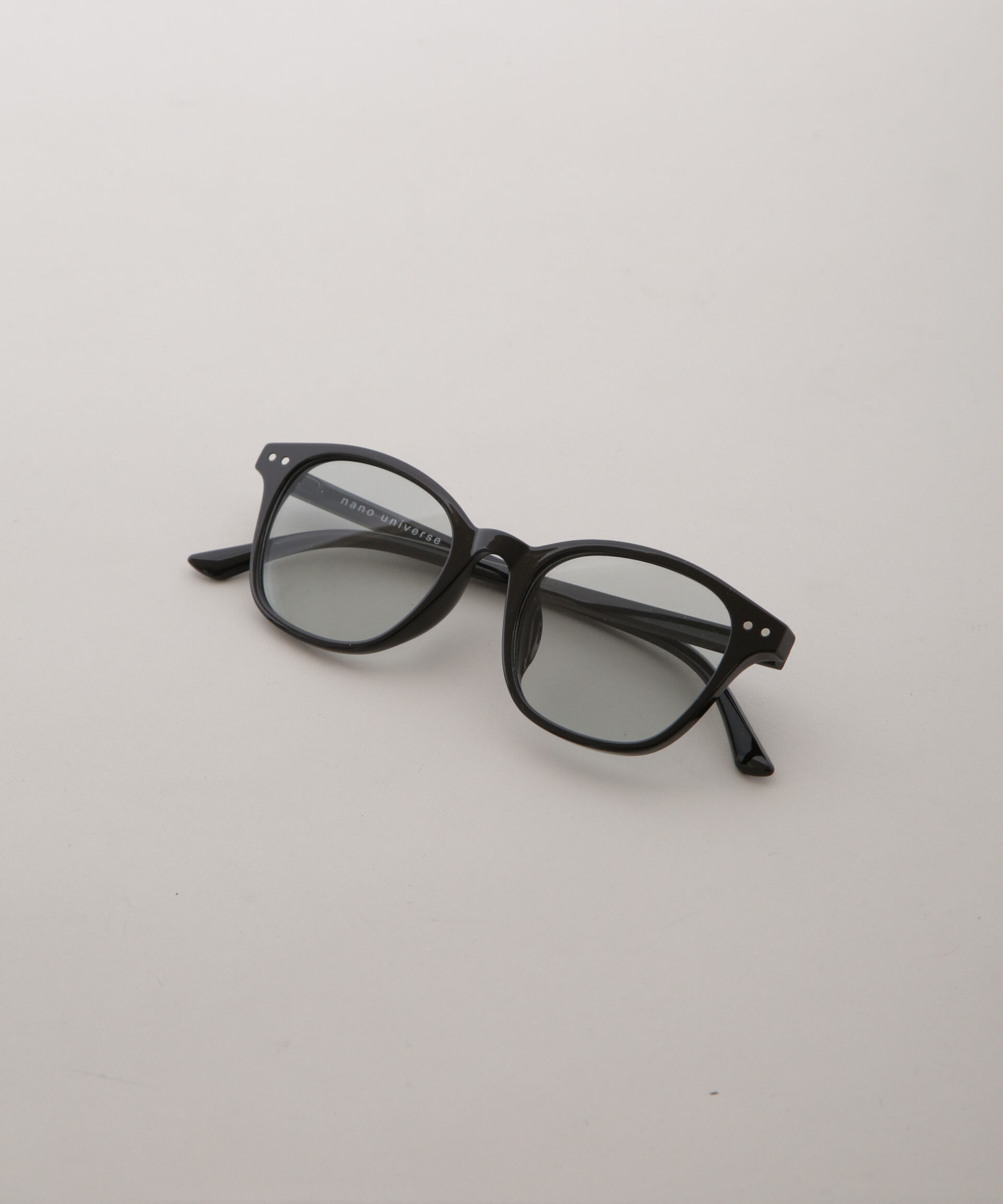 nano･universe「アイウェア/ウェリントン型 セルフレーム１」|メガネ|グレー
