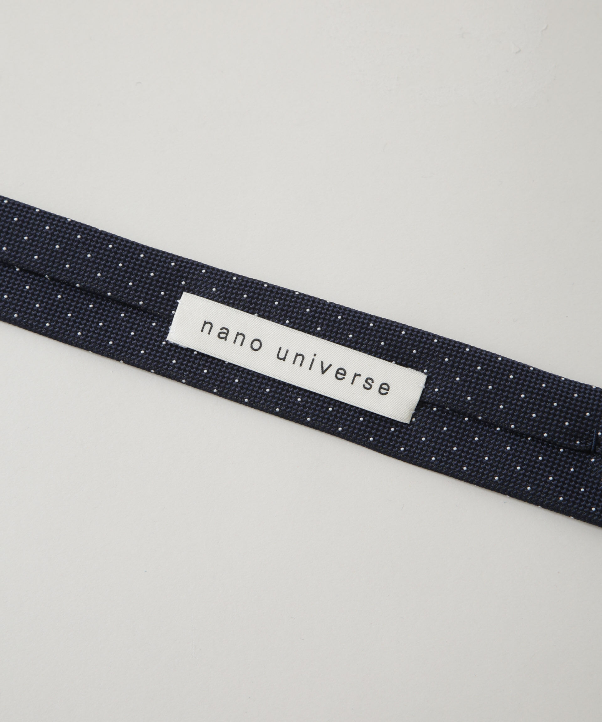 nano･universe「京都西陣ウォッシャブルピンドットネクタイ」|ネクタイ・蝶ネクタイ|