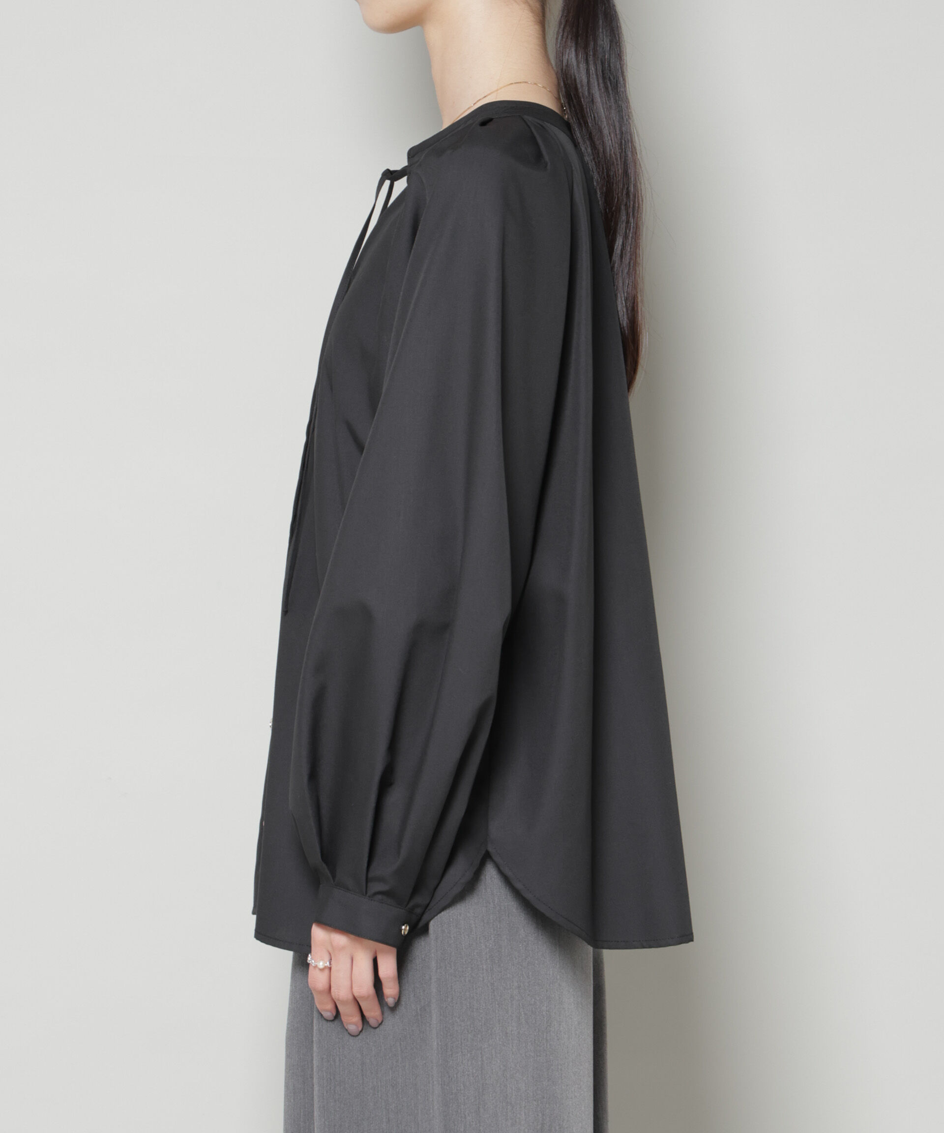 nano･universe「前後2wayラグランスリーブデザインブラウス」|シャツ・ブラウス|