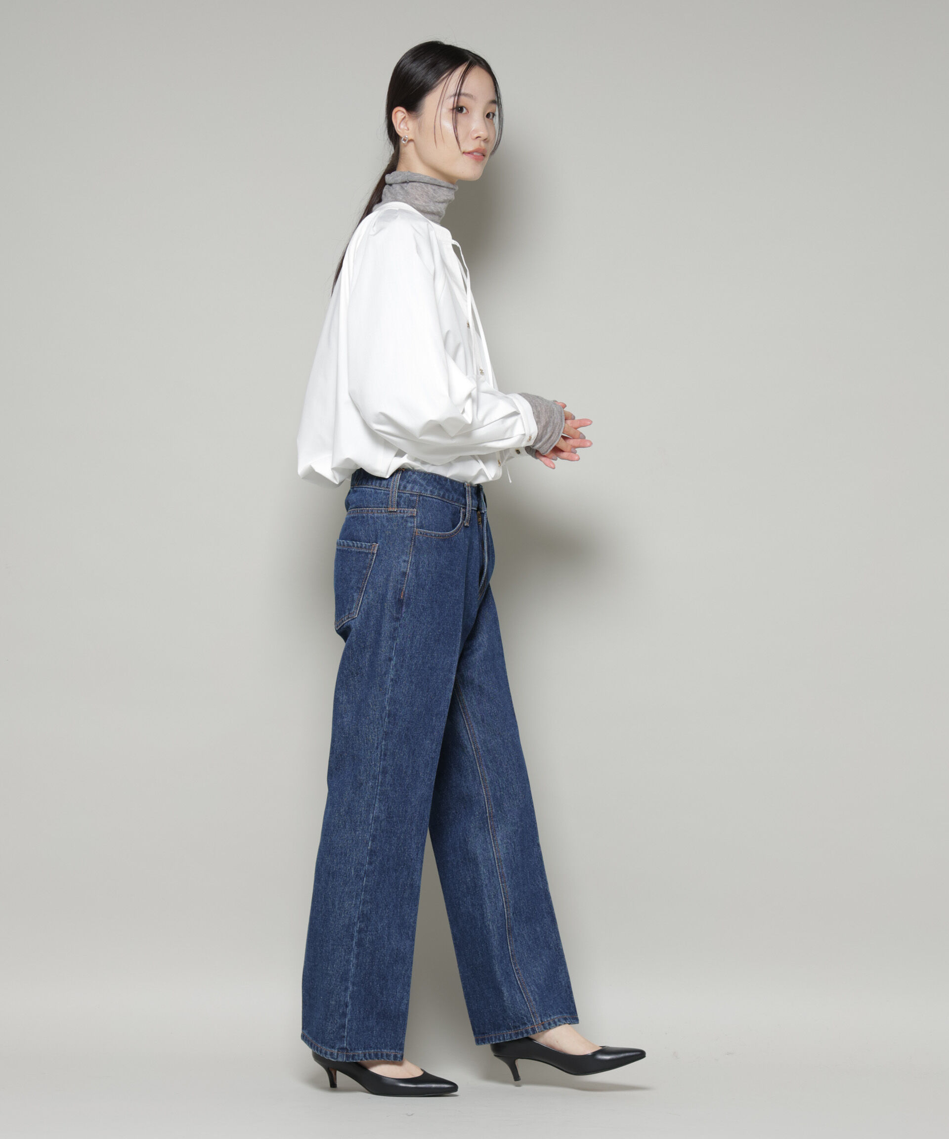 nano･universe「前後2wayラグランスリーブデザインブラウス」|シャツ・ブラウス|