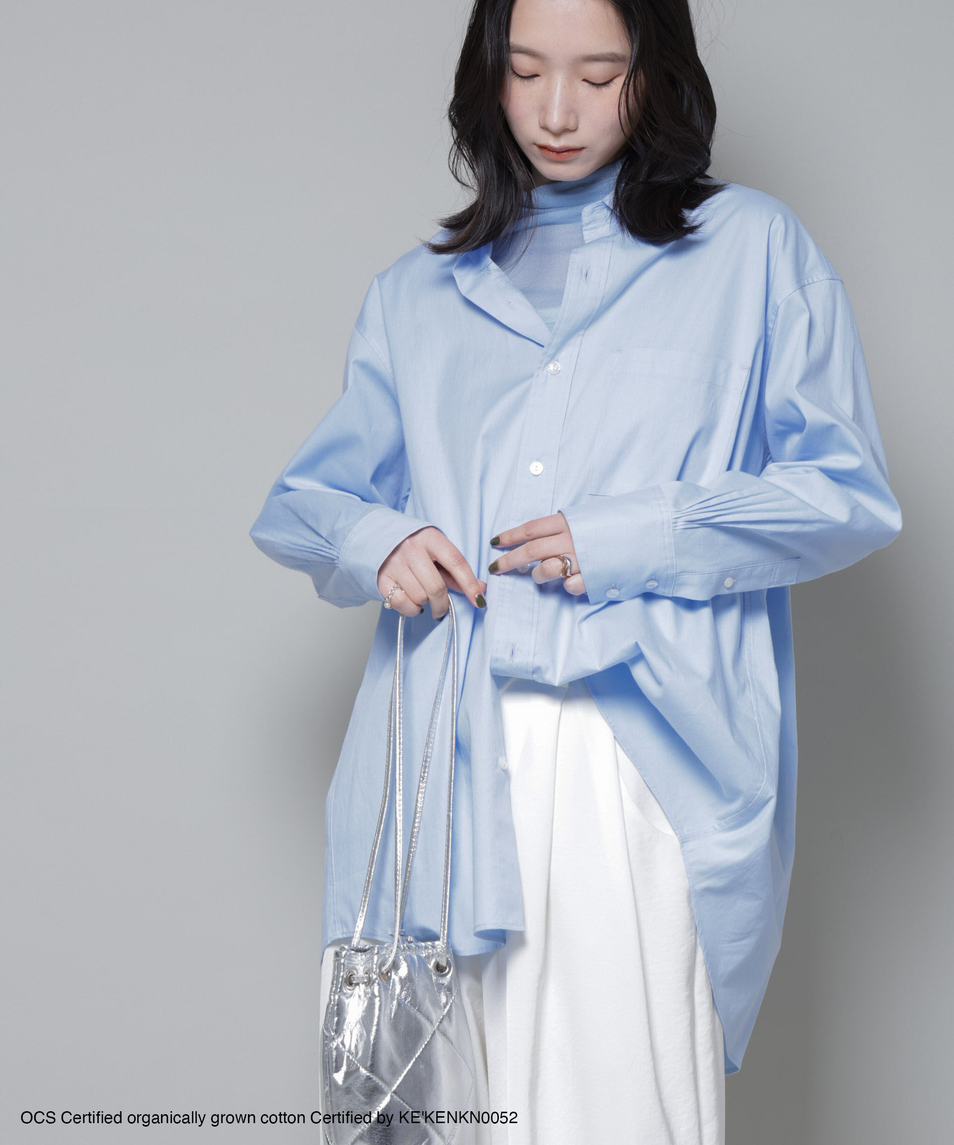 nano･universe「オーガニックコットンオックスフォードシャツ ( OCS )」|シャツ・ブラウス|