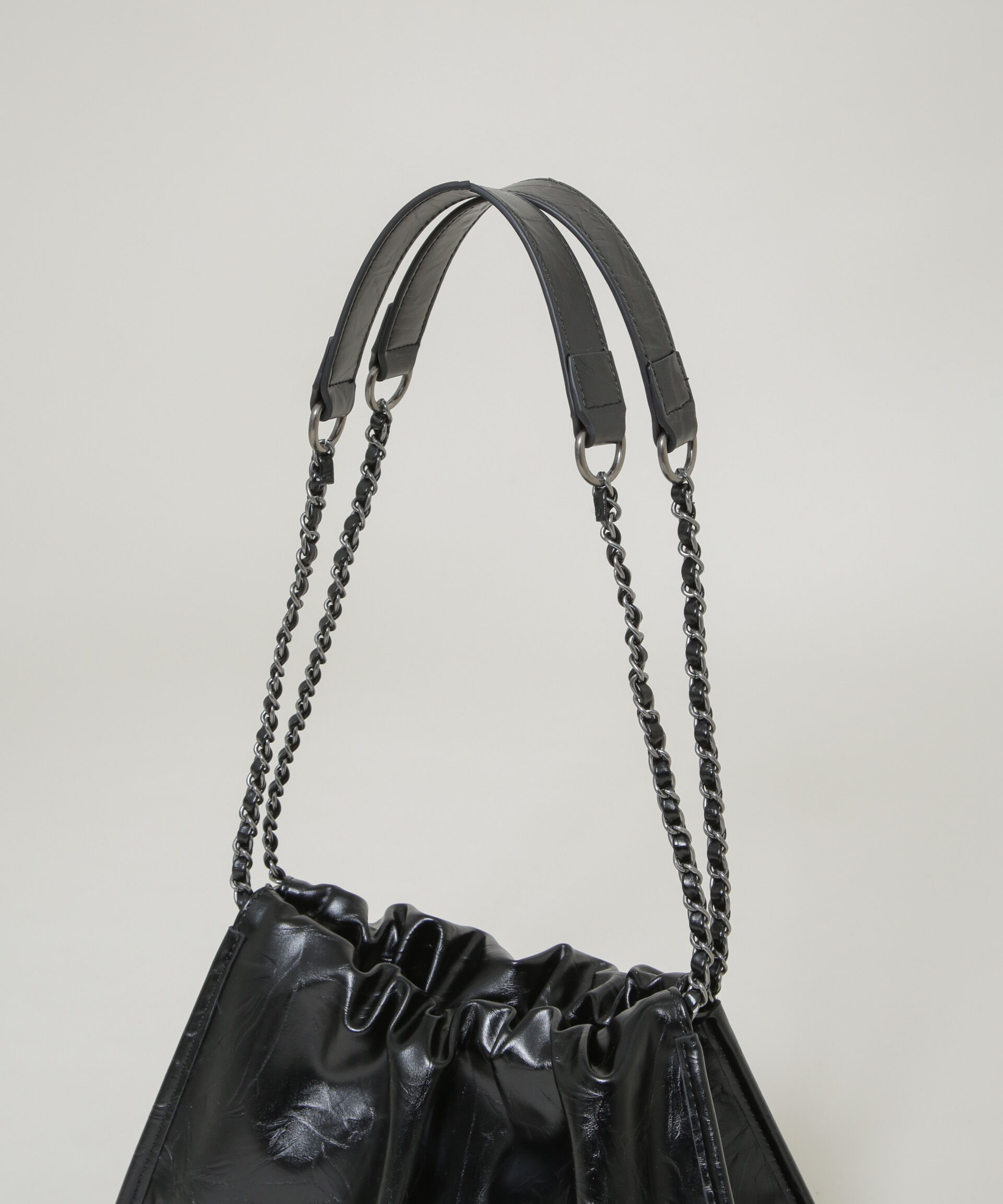 nano･universe「チェーンショルダーギャザーバッグ」|ショルダー・メッセンジャー|