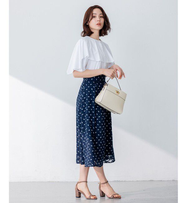 組曲「【洗える】ブラウスライクジャージーポンチョライク カットソー」|Tシャツ・カットソー|