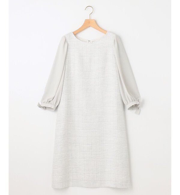 組曲「【KUMIKYOKU NAVY】ラメループモールツイード ワンピース」|ワンピース|