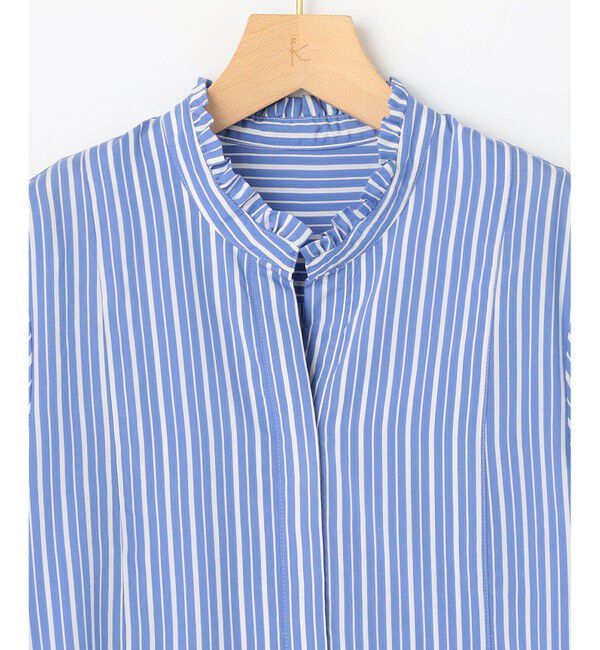 組曲「【WEB限定】ナイロンレーヨン スキッパーブラウス」|シャツ・ブラウス|