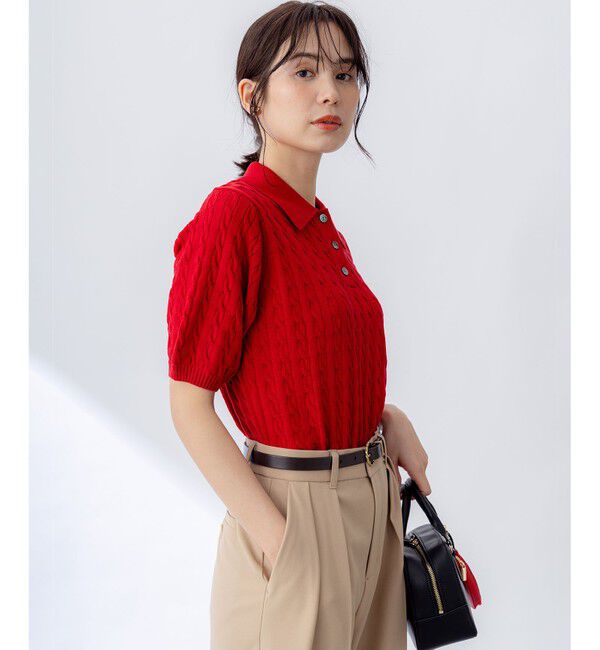 組曲「ポロ襟 ニットプルオーバー」|ニット・セーター|