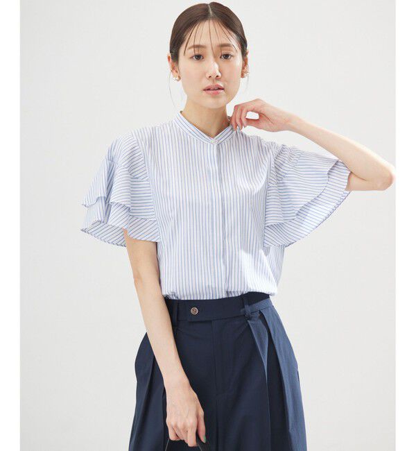 組曲「コットンレーヨンシャーティング ブラウス」|シャツ・ブラウス|ﾌﾞﾙｰｽﾄ