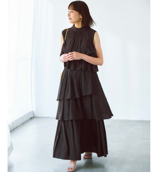 組曲「【入江未悠さんコラボ】ギャザーライトデシンティアード スカート」|スカート|