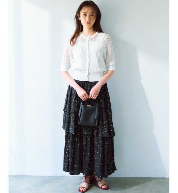 組曲「【入江未悠さんコラボ】ギャザーライトデシンティアード スカート」|スカート|