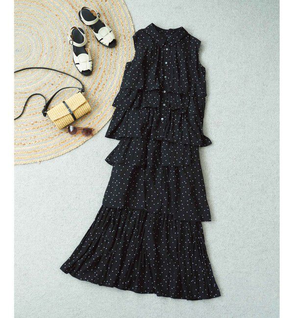 組曲「【入江未悠さんコラボ】ギャザーライトデシンティアード スカート」|スカート|