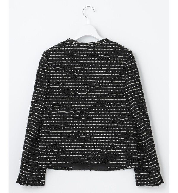 自由区「【XSサイズ～/セット可】カラミツイード ノーカラージャケット」|ノーカラージャケット|