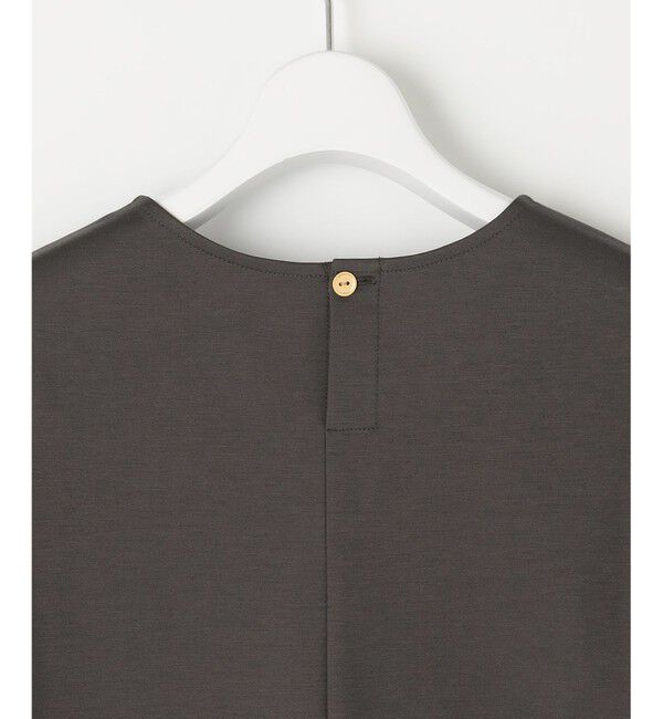 自由区「【洗える・XSサイズあり】シアーコンビパフスリーブ カットソー」|Tシャツ・カットソー|