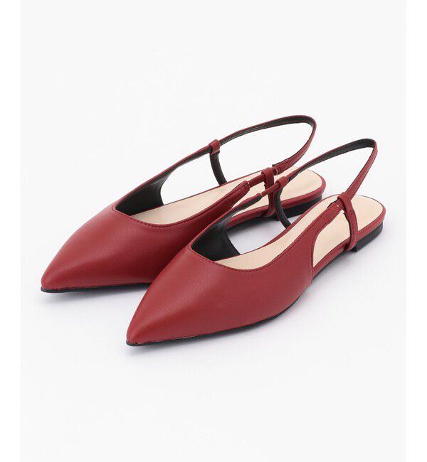 自由区「バックストラップ サンダル」|サンダル|レッド