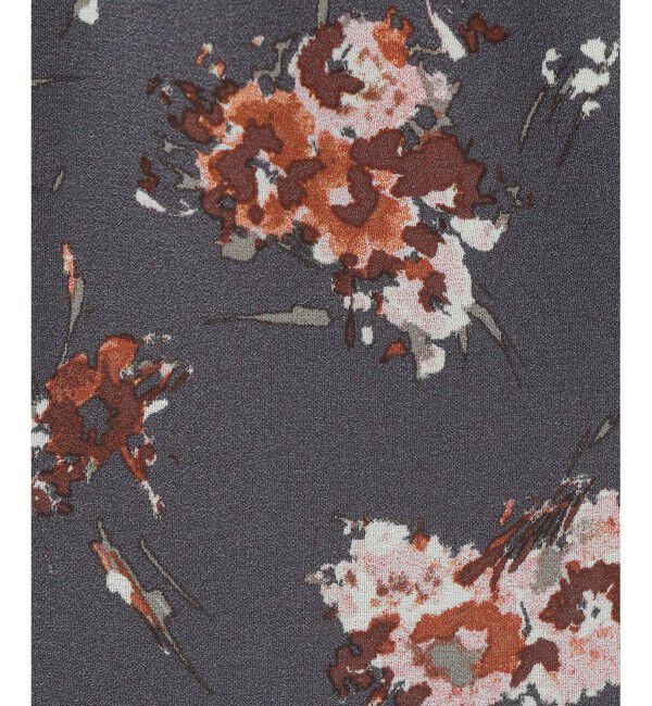 自由区「【洗える】オータムダリアプリント ワンピース」|ワンピース|