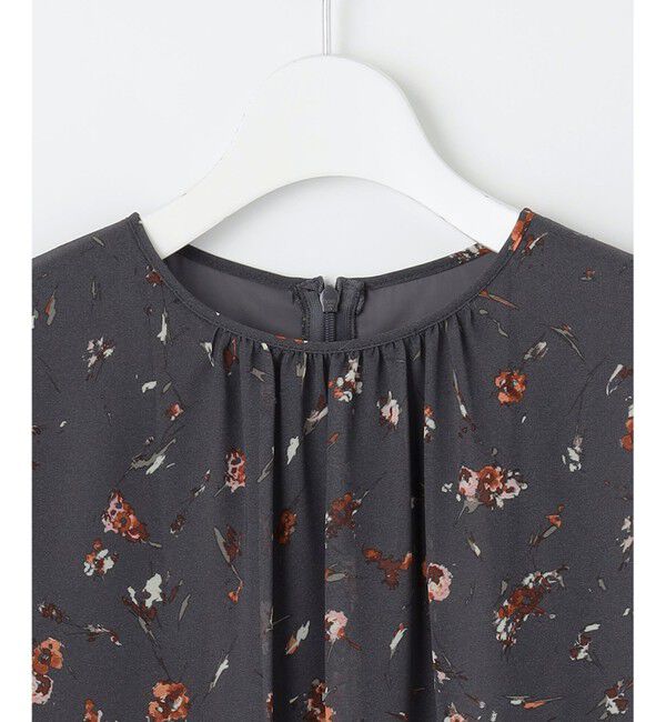 自由区「【洗える】オータムダリアプリント ワンピース」|ワンピース|