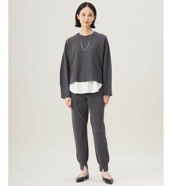 自由区「【セットアップ対応・洗える】レーヨンストレッチニットジョグ パンツ」|その他|