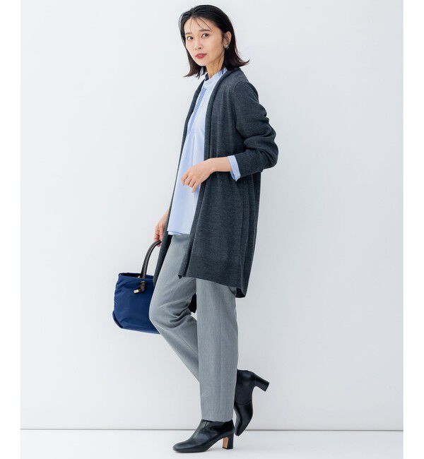 23区「【洗える】サステナブルウール ショールカラー カーディガン」|カーディガン|