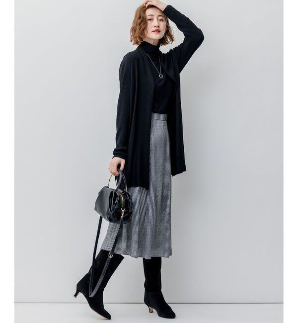 23区「【洗える】サステナブルウール ショールカラー カーディガン」|カーディガン|