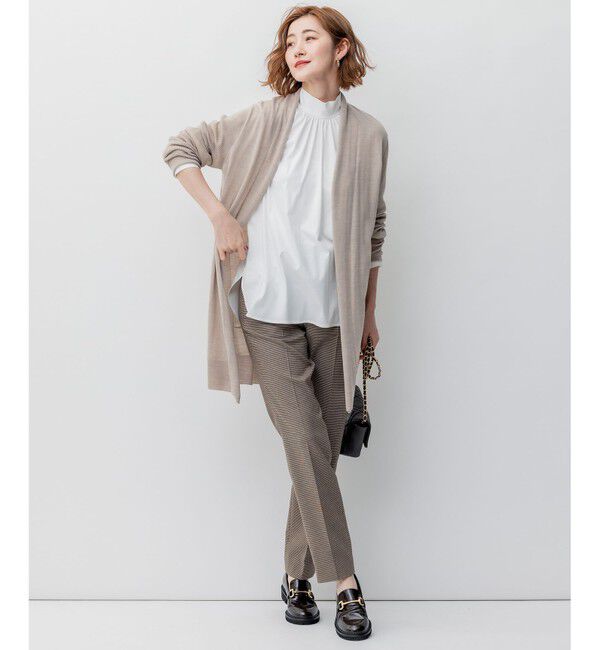 23区「【洗える】サステナブルウール ショールカラー カーディガン」|カーディガン|