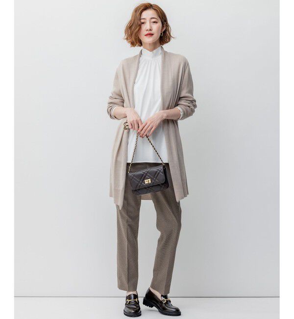 23区「【洗える】サステナブルウール ショールカラー カーディガン」|カーディガン|