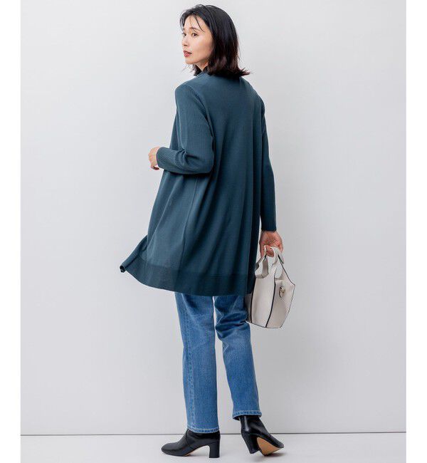 23区「【洗える】サステナブルウール ショールカラー カーディガン」|カーディガン|