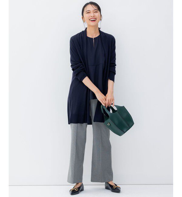 23区「【洗える】サステナブルウール ショールカラー カーディガン」|カーディガン|