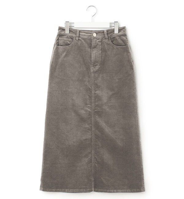 23区「【洗える】23区DENIM ベルベットストレッチ Aライン スカート」|スカート|