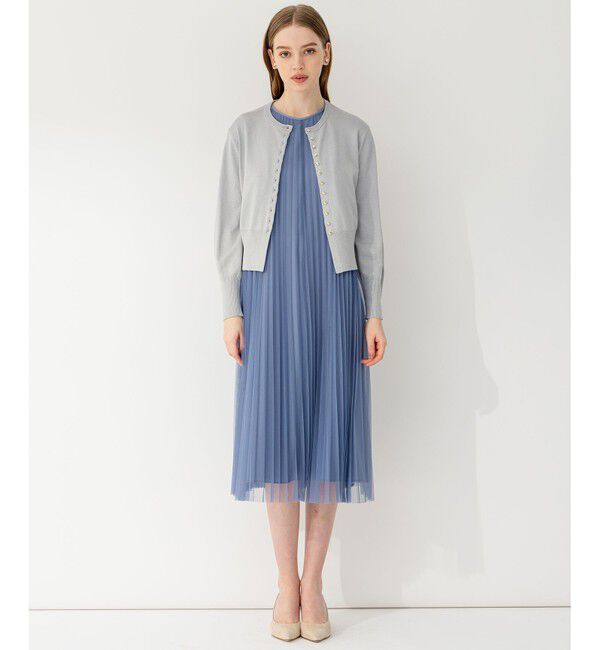 23区「【APPLAUDIR】チュールプリーツ ドレス」|ドレス|