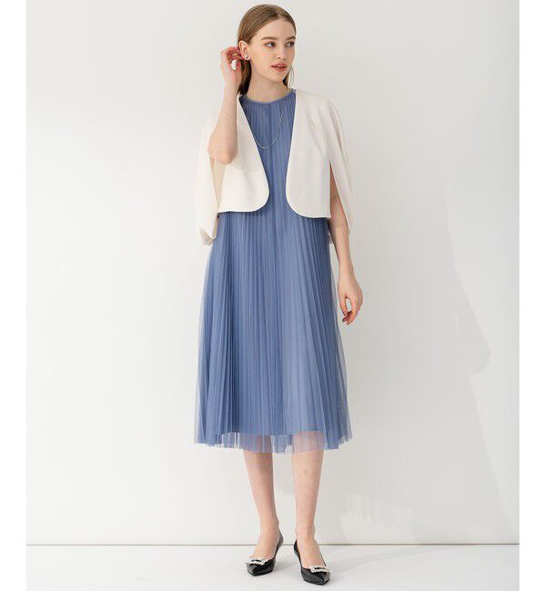 23区「【APPLAUDIR】チュールプリーツ ドレス」|ドレス|