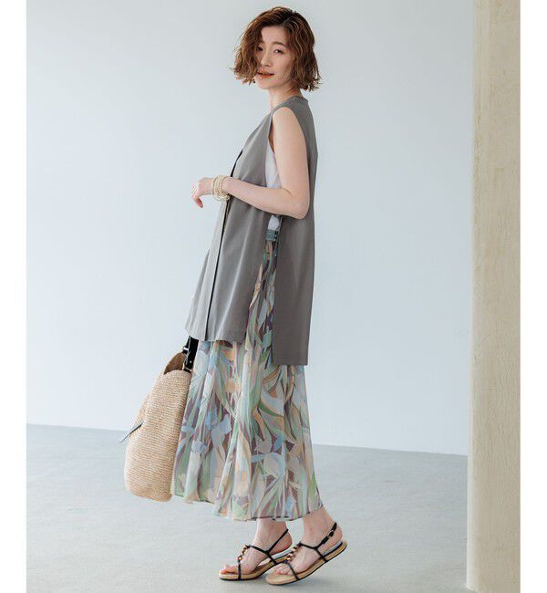 23区「【洗える】シアーマットクロス ジレ」|その他|