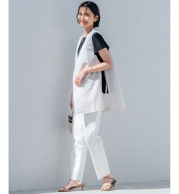 23区「【洗える】シアーマットクロス ジレ」|その他|