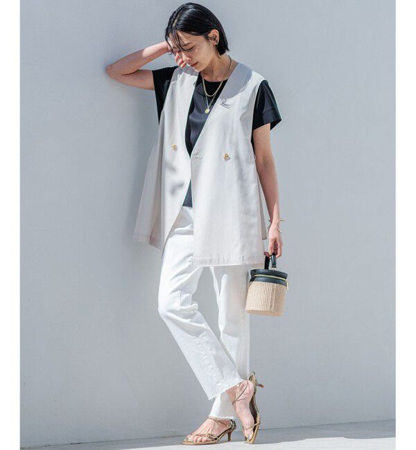 23区「【洗える】シアーマットクロス ジレ」|その他|