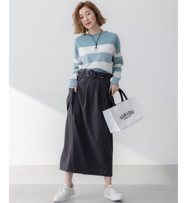 23区「【撥水加工/洗える】ブライトタフタ ドロスト スカート」|スカート|