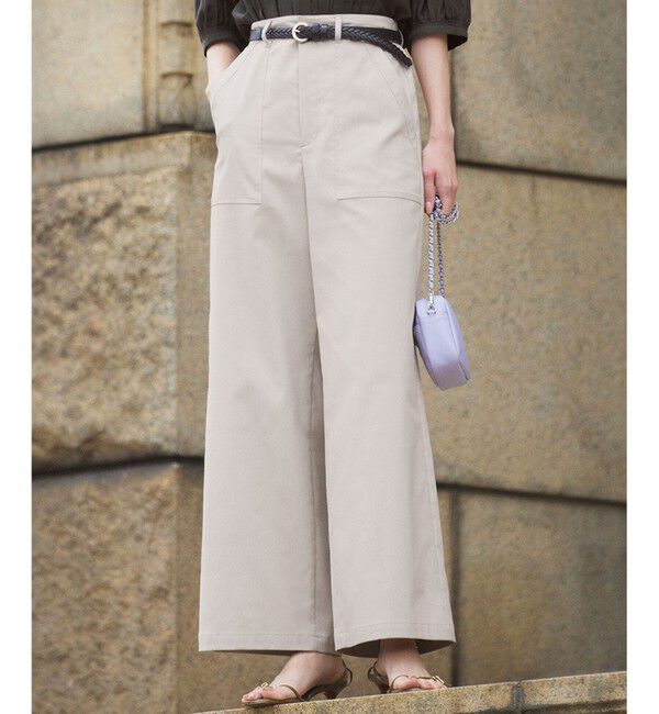 23区「【吸水速乾/UVカット/洗える】ボディシェルドライオックス ベイカー パンツ」|その他|ベージュ系