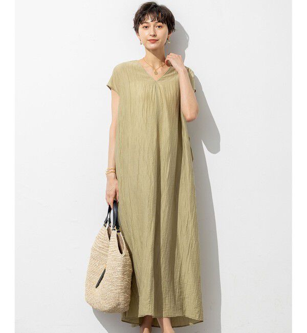 23区「【SLOW/一部店舗限定】ナチュラルピケワッシャー ワンピース」|ワンピース|ﾓｽｸﾞﾘｰ