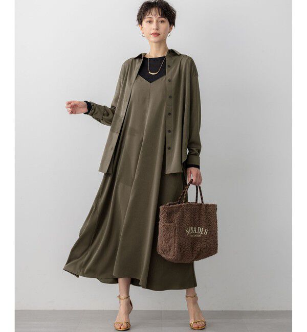 23区「【見上愛さん着用/Oggi10月号掲載/洗える】スエーディーサテン シャツ」|シャツ・ブラウス|