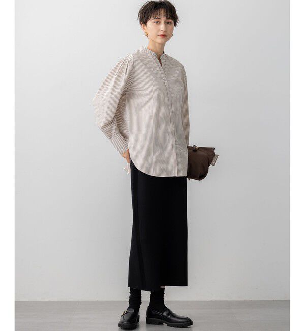 23区「【滝沢眞規子さん着用/mi-molletコラボ/洗える】CANCLINI デザイン シャツ」|シャツ・ブラウス|