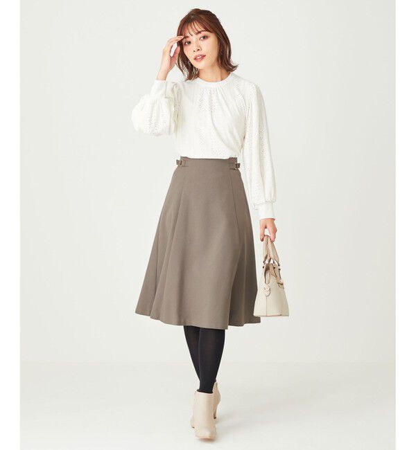 ANY SIS「【洗える】サイドバックルライト スカート」|スカート|