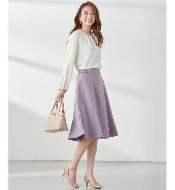 ANY SIS「【洗える】サイドバックルライト スカート」|スカート|