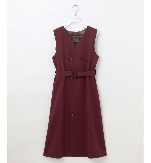 any SiS「【美人百花10月号掲載】リバーシブルチェックラップ ワンピース」|ワンピース|