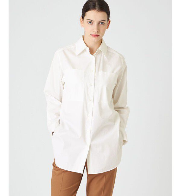 BEIGE,「BAILLEUL / オーバーブラウス」|シャツ・ブラウス|White